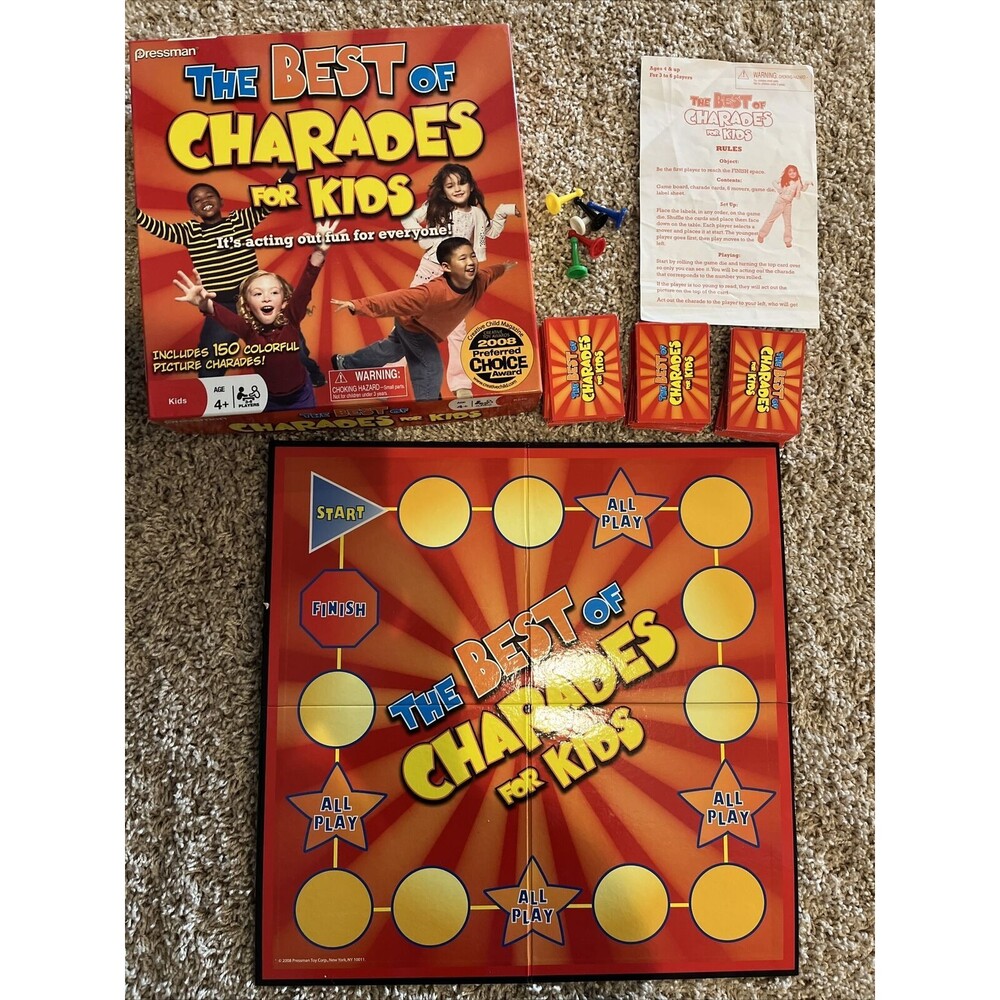 The Best Of Charades For Kids Board Game by Pressman 2008 Creative Toy Awards